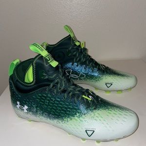 Under Armour Spotlight Lux MC 2.0 Football Cleats Size 12.5 Green 3025082-301